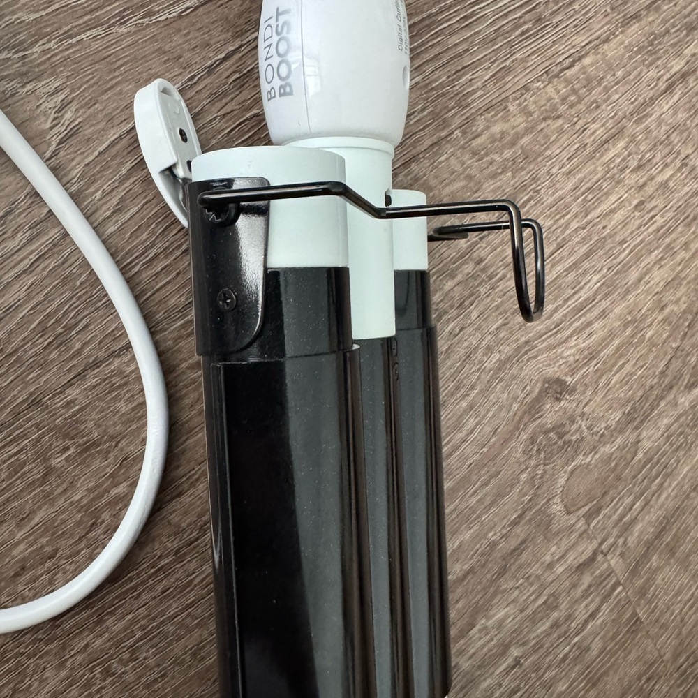 White and Black 3-Barrel Hair Waver Curling Iron - Women Hair Styling - Picture 5 of 6